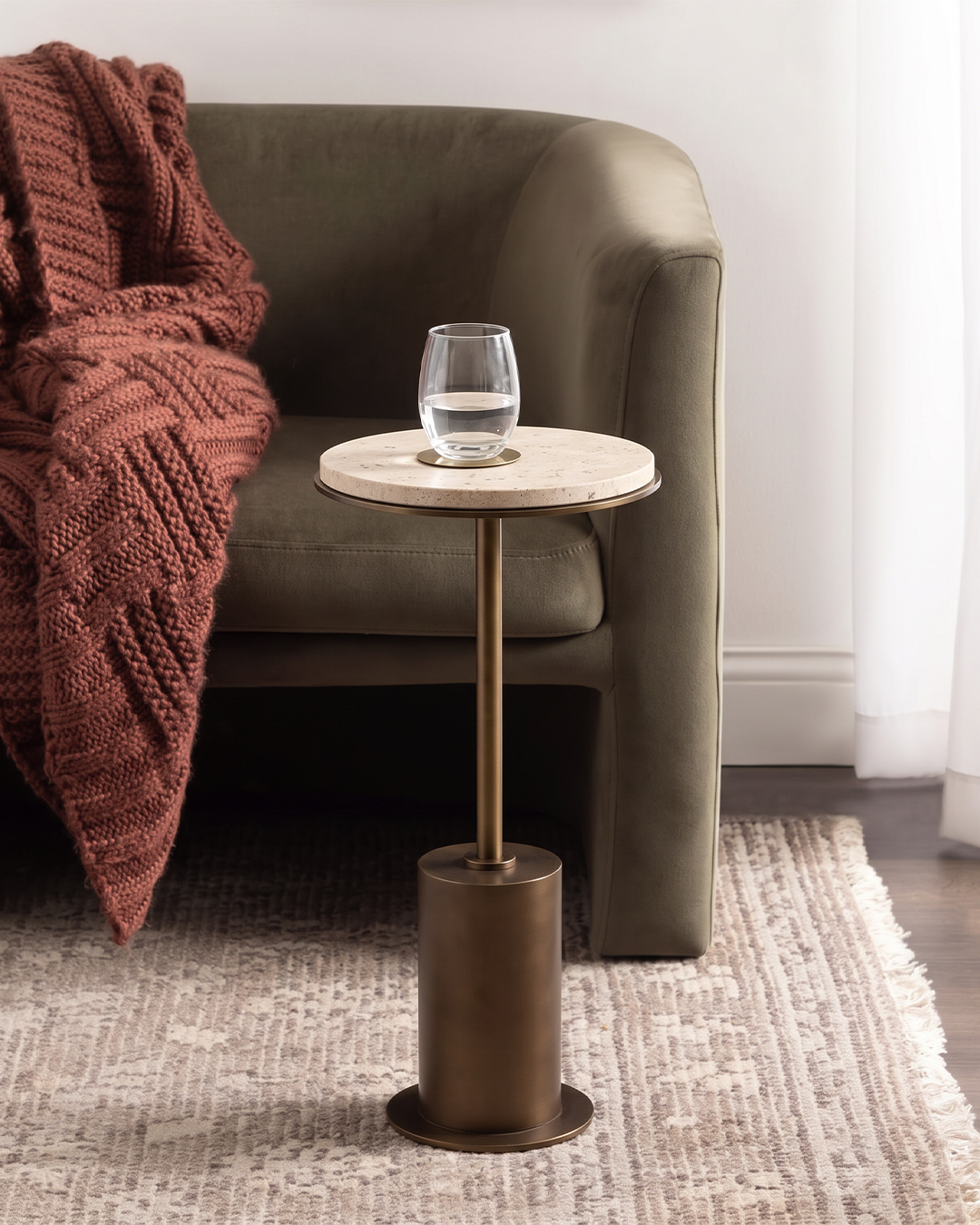 Tinsley End Table Front Angle View