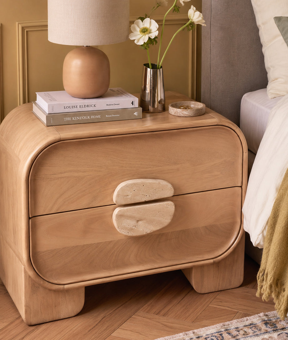 Trave Bedside Table Close-Up Material Detailed View
