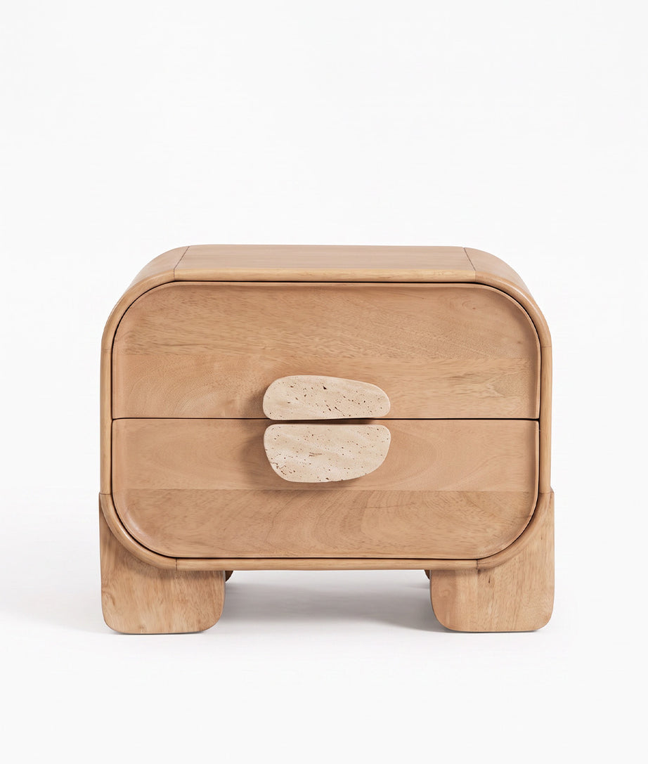 Trave Bedside Table Front Angle Product View