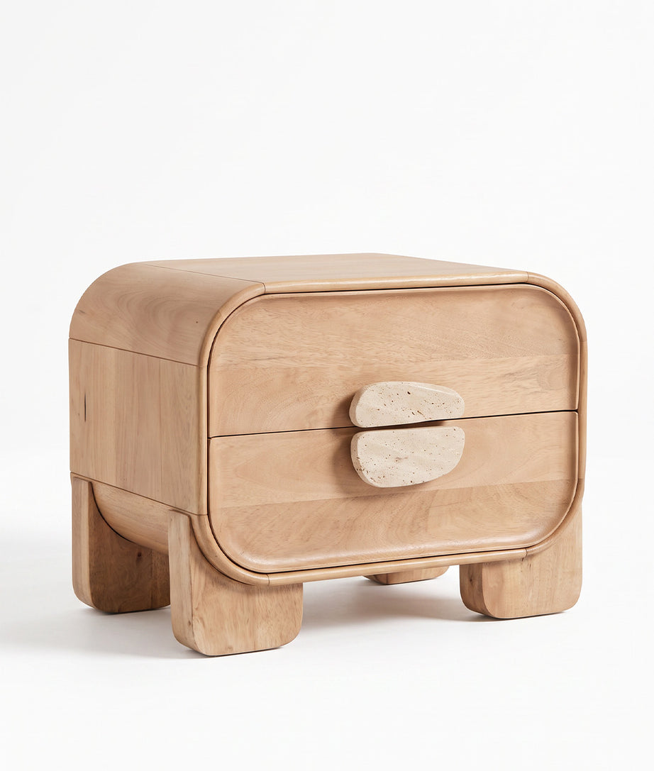 Trave Bedside Table Rear Product View