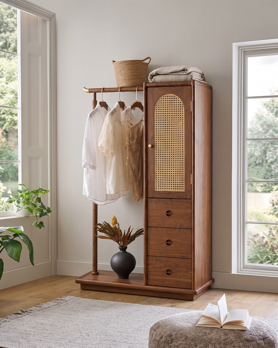 Veyra wardrobe 3-Quarter Angle View 