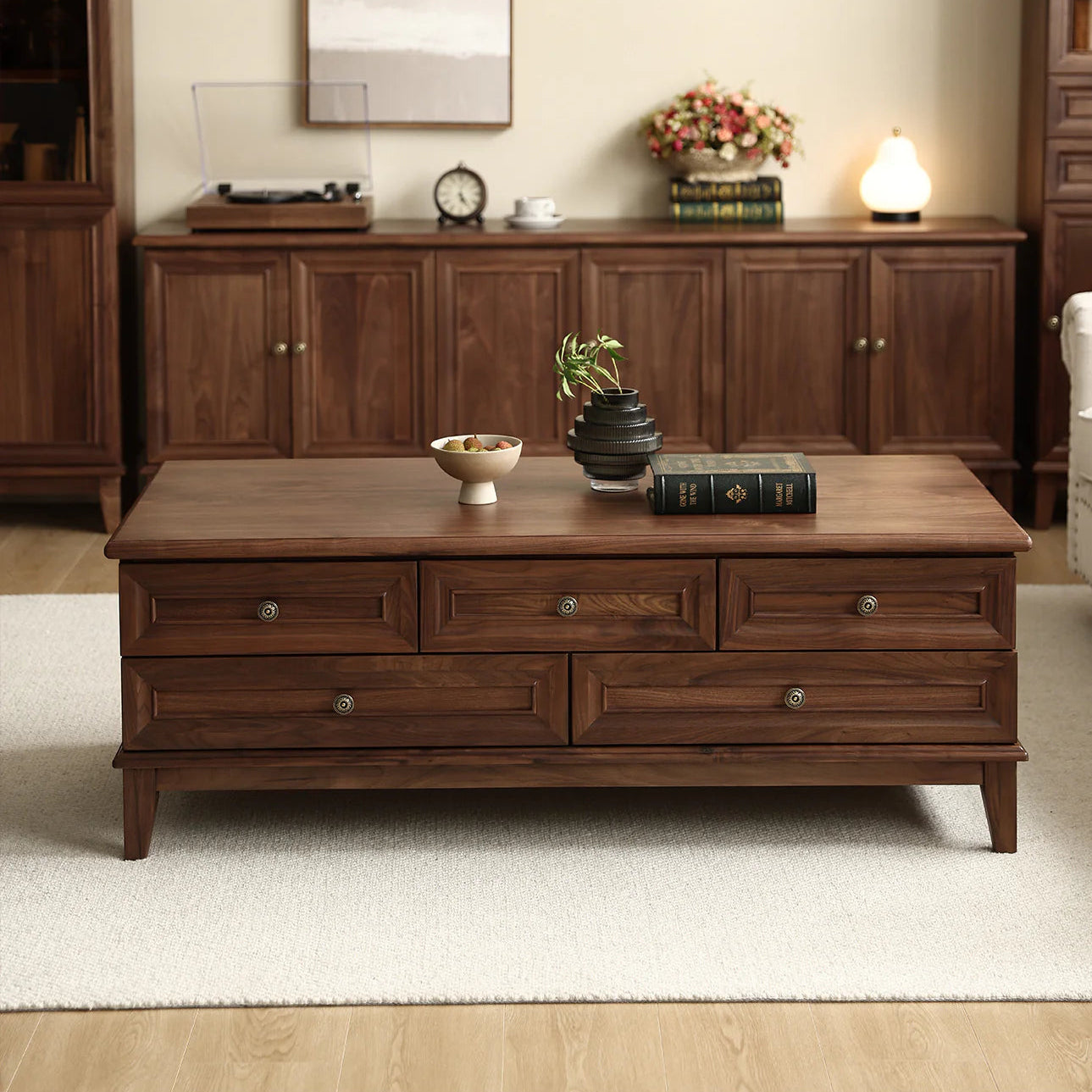 Scarlett Coffee Table - Minimalist Solid Wood Storage Table – Ramgarh ...