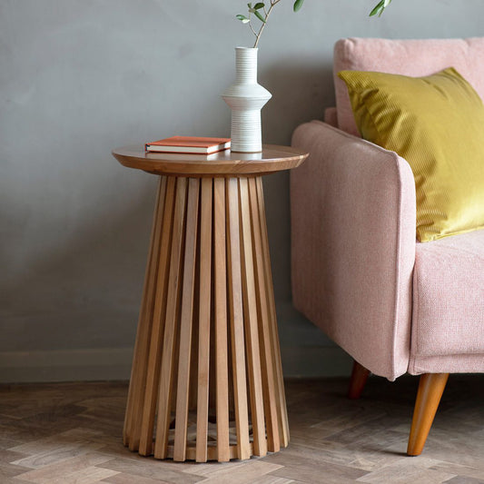 Barah Round End Table - Ramgarh Crafts