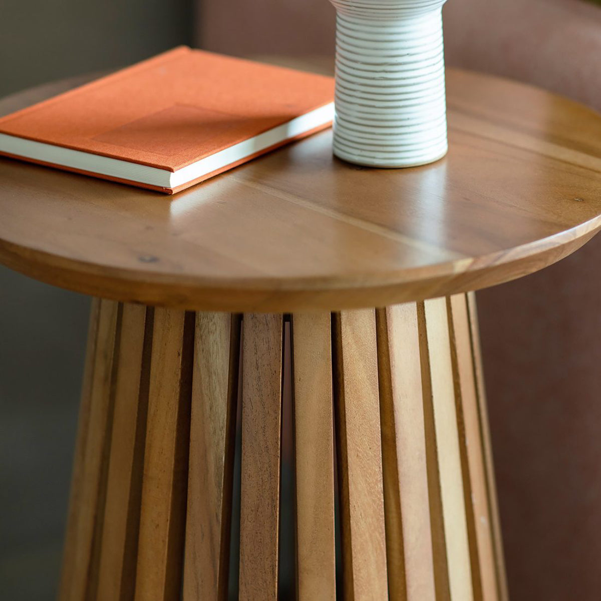 Barah Round End Table - Ramgarh Crafts