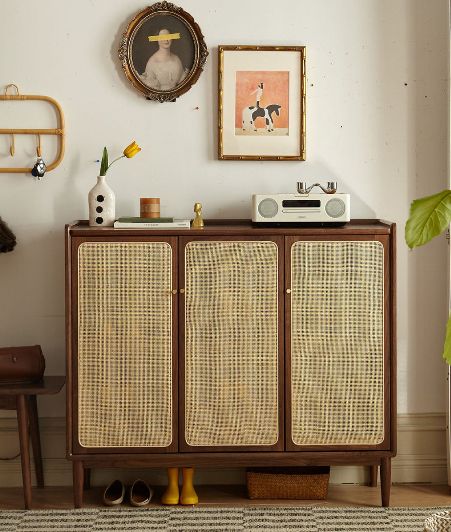 Brawn Shoe Cabinet - Ramgarh Crafts