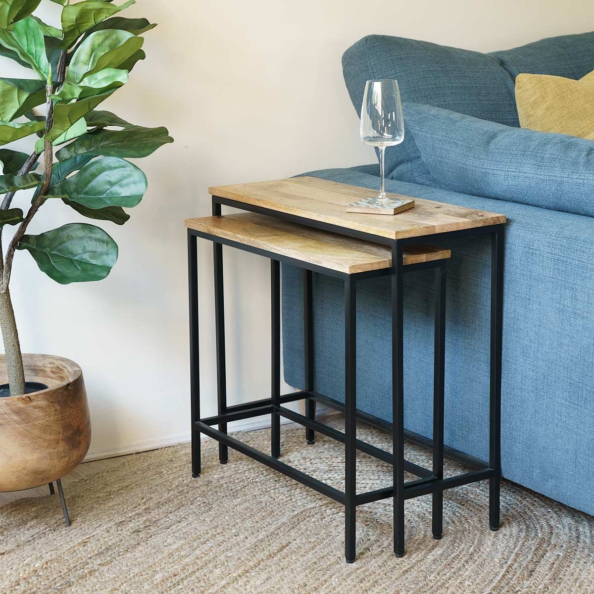 Casa Nest End Table - Ramgarh Crafts