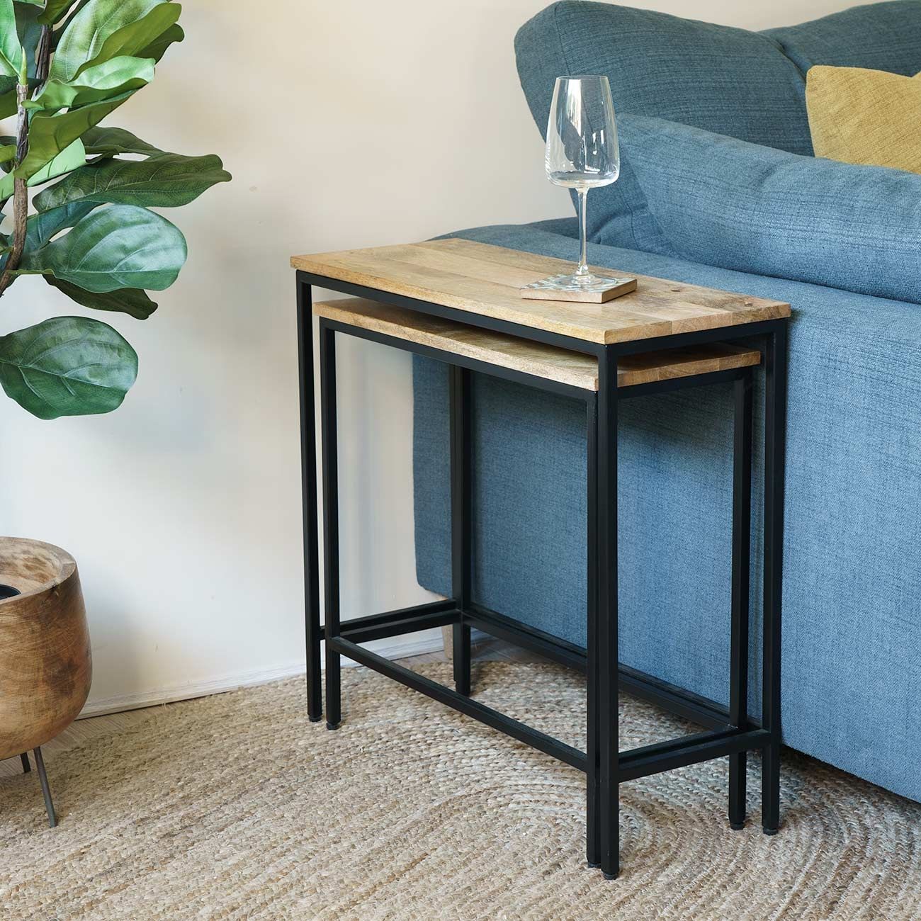 Casa Nest End Table - Ramgarh Crafts