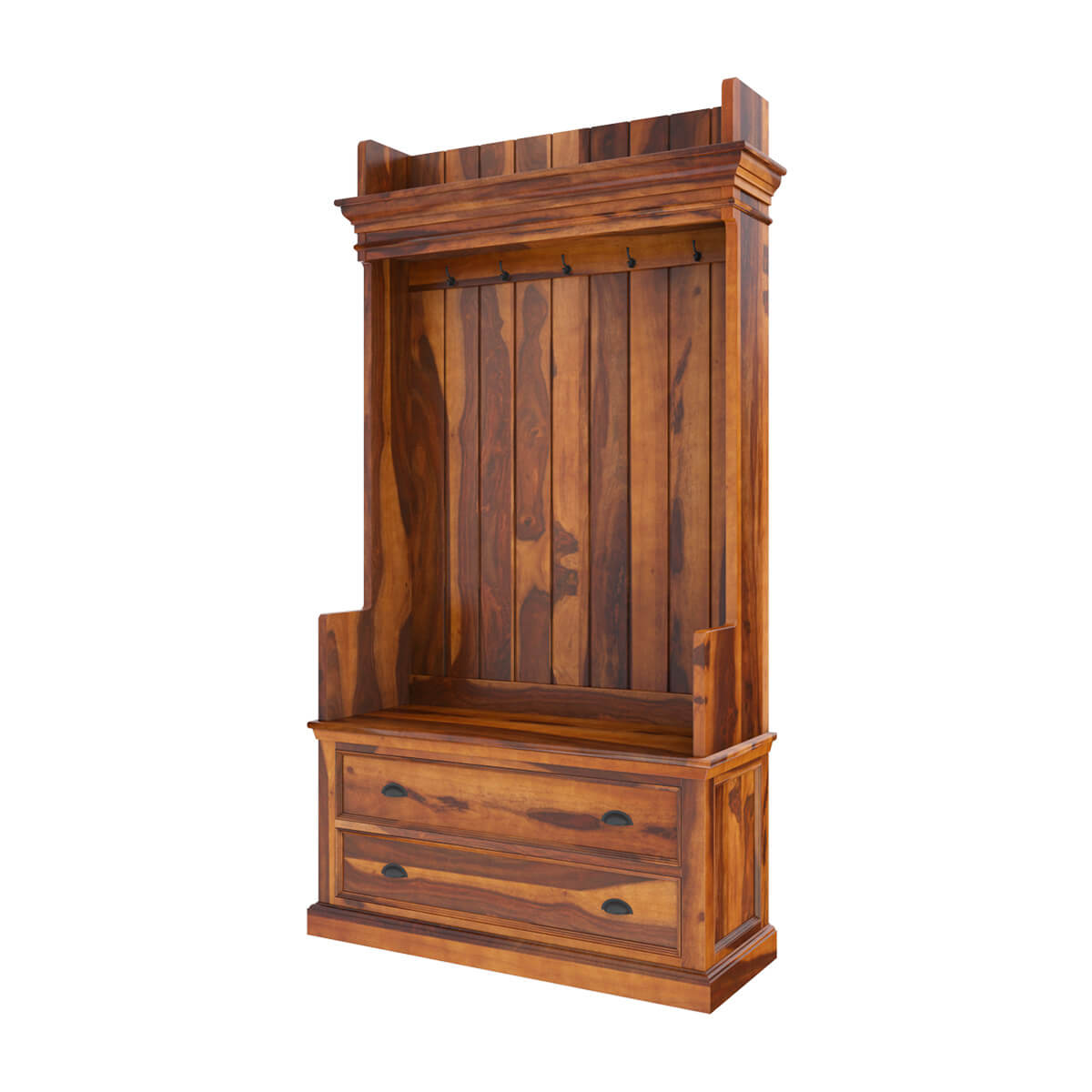 Cardiff Hall Tree With Two Drawers - Ramgarh Crafts