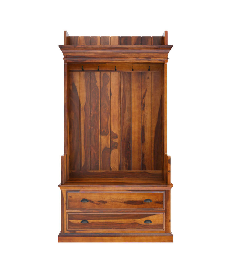 Cardiff Hall Tree With Two Drawers - Ramgarh Crafts