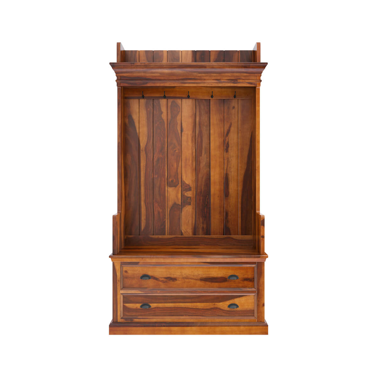 Cardiff Hall Tree With Two Drawers - Ramgarh Crafts