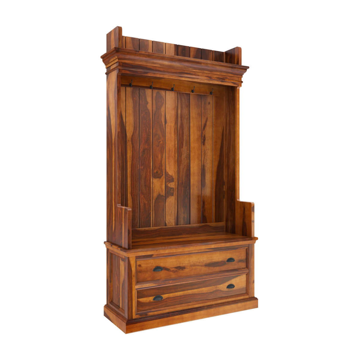 Cardiff Hall Tree With Two Drawers - Ramgarh Crafts