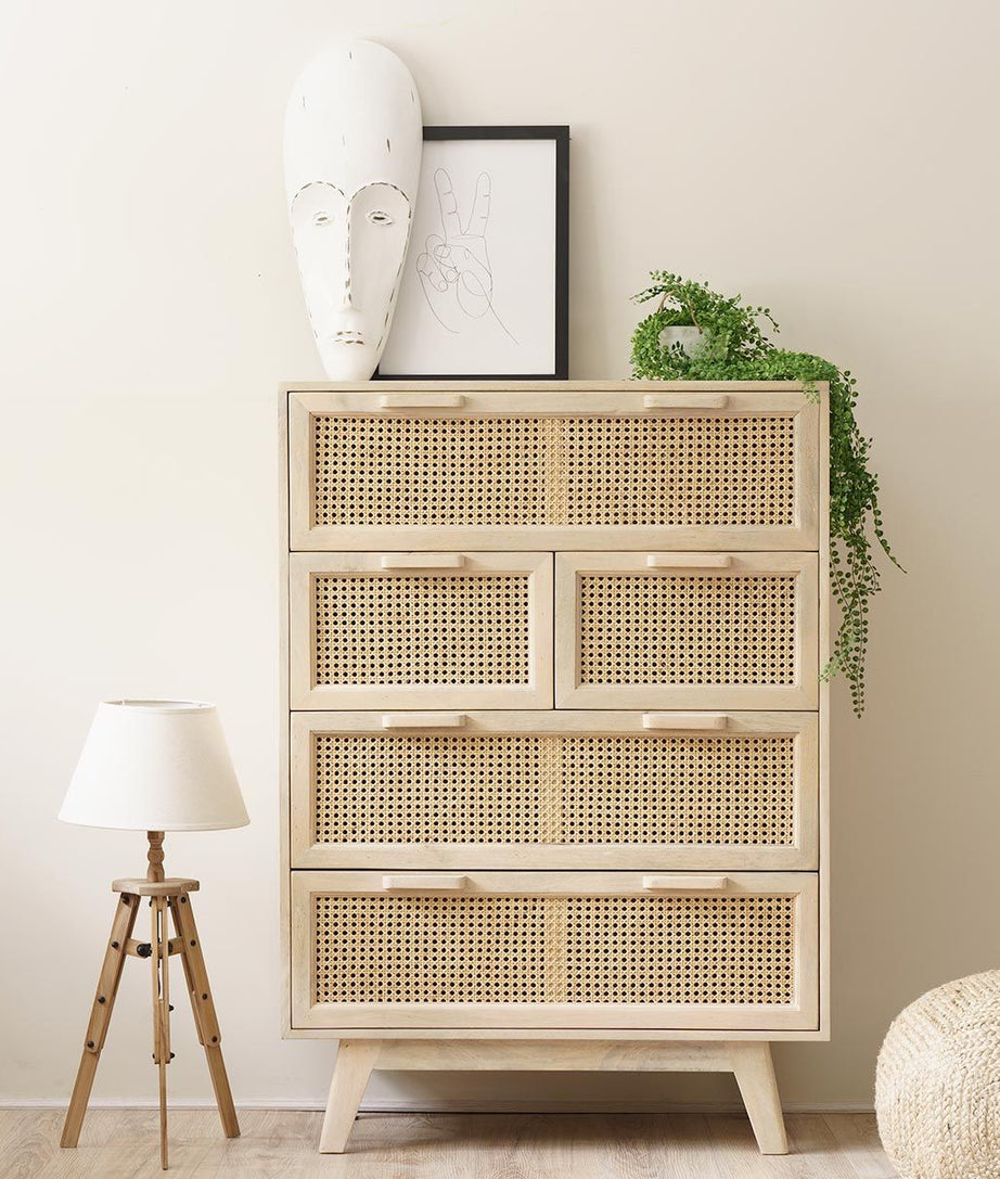 Castor Chest Of Drawer - Ramgarh Crafts