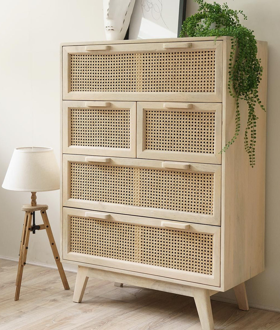 Castor Chest Of Drawer - Ramgarh Crafts