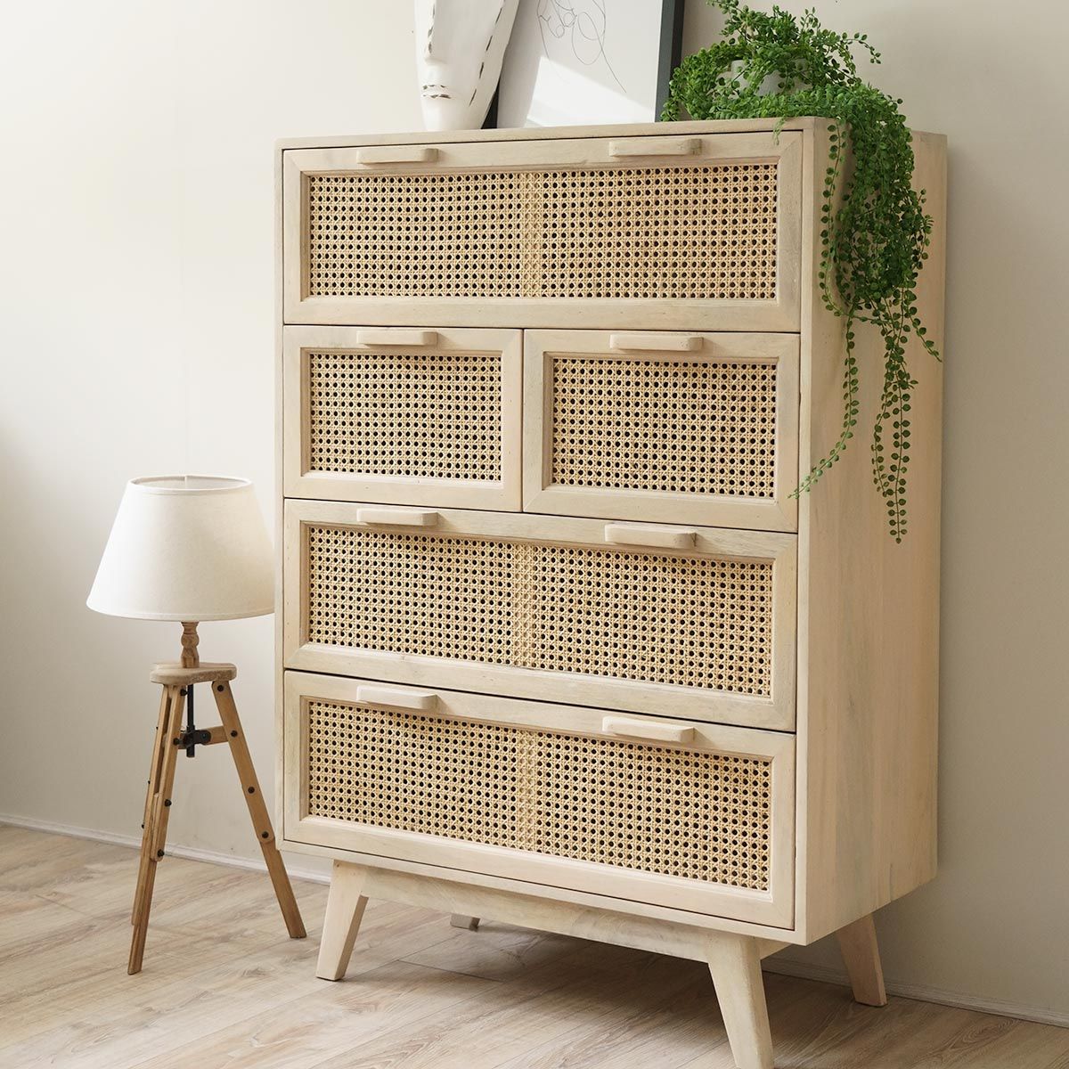 Castor Chest Of Drawer - Ramgarh Crafts