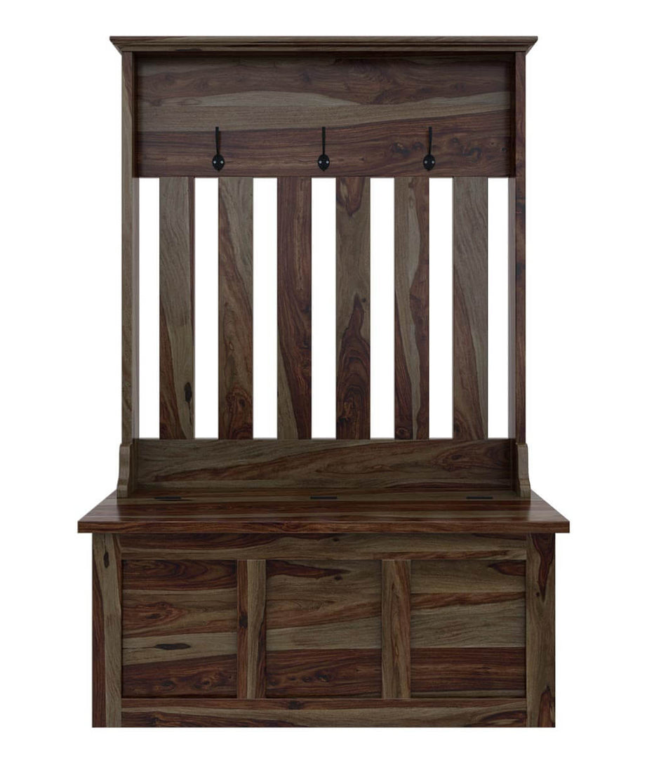 Corby Hall Tree with Storage Trunk - Ramgarh Crafts
