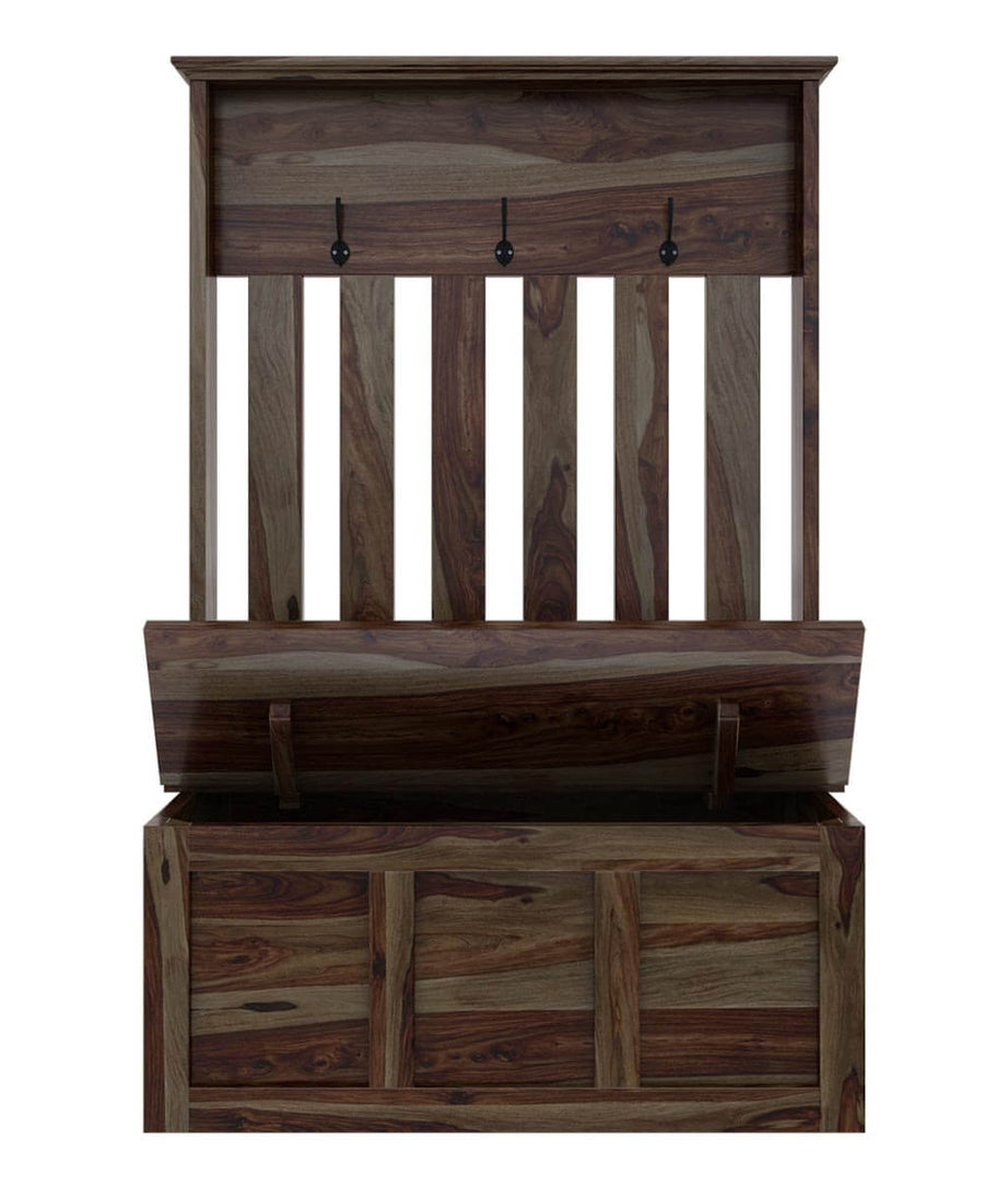 Corby Hall Tree with Storage Trunk - Ramgarh Crafts
