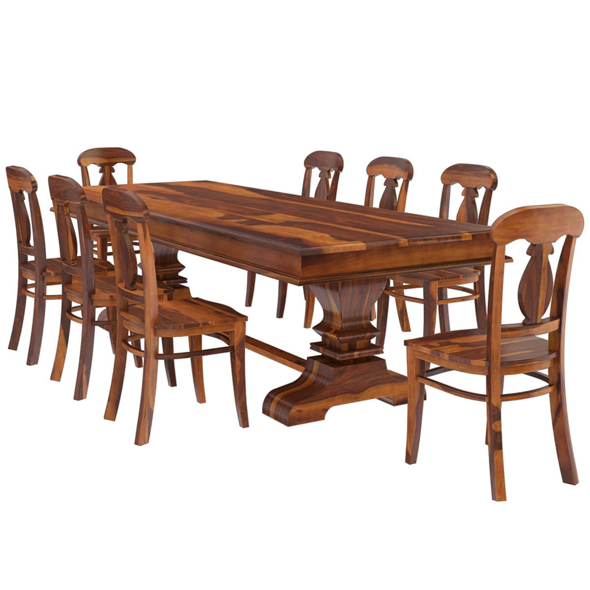 Coral Dining Set With 8 Chairs - Ramgarh Crafts