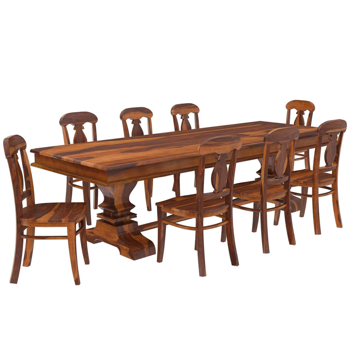 Coral Dining Set With 8 Chairs - Ramgarh Crafts