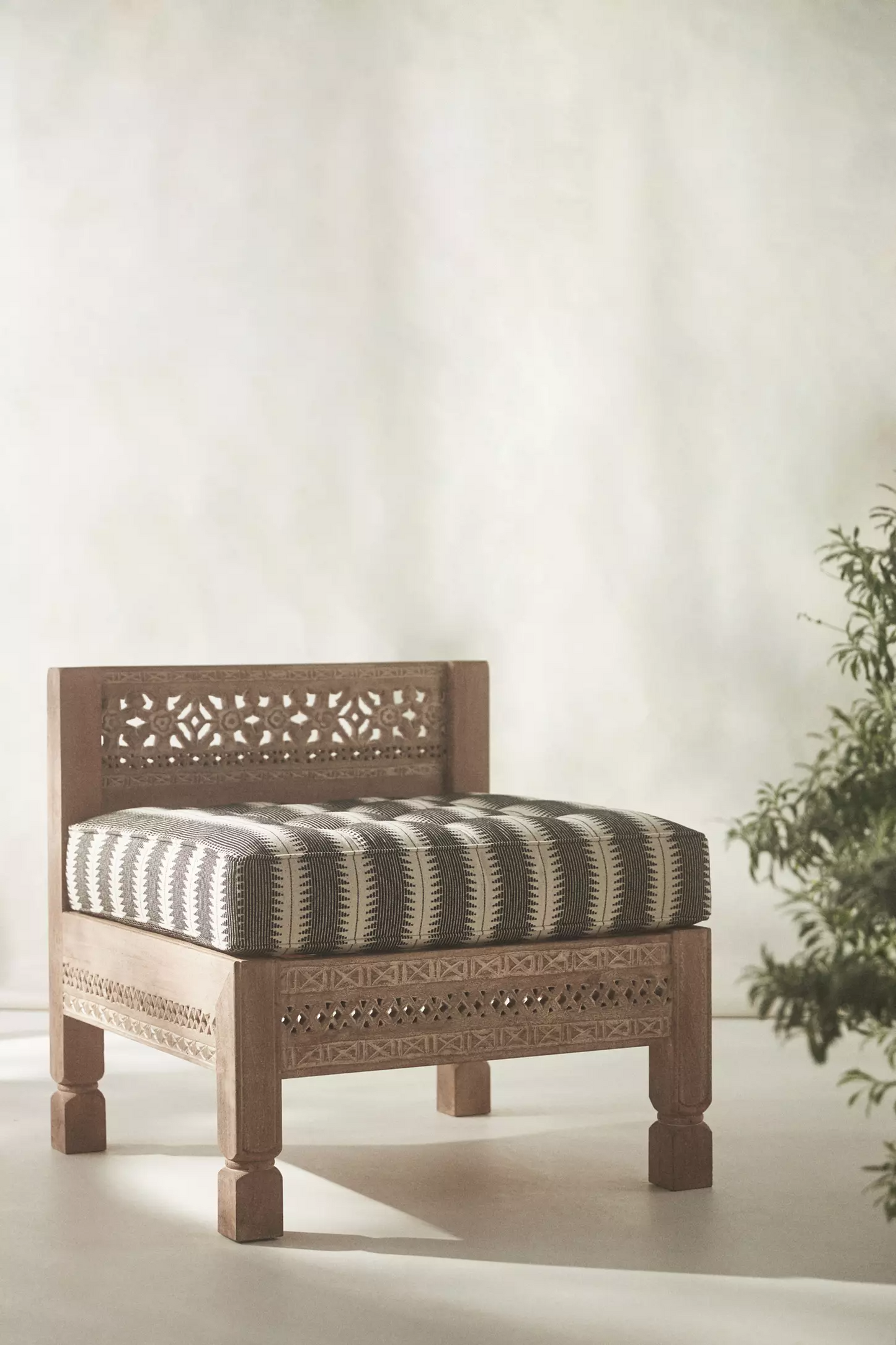 Elsa Armless Chair - Ramgarh Crafts