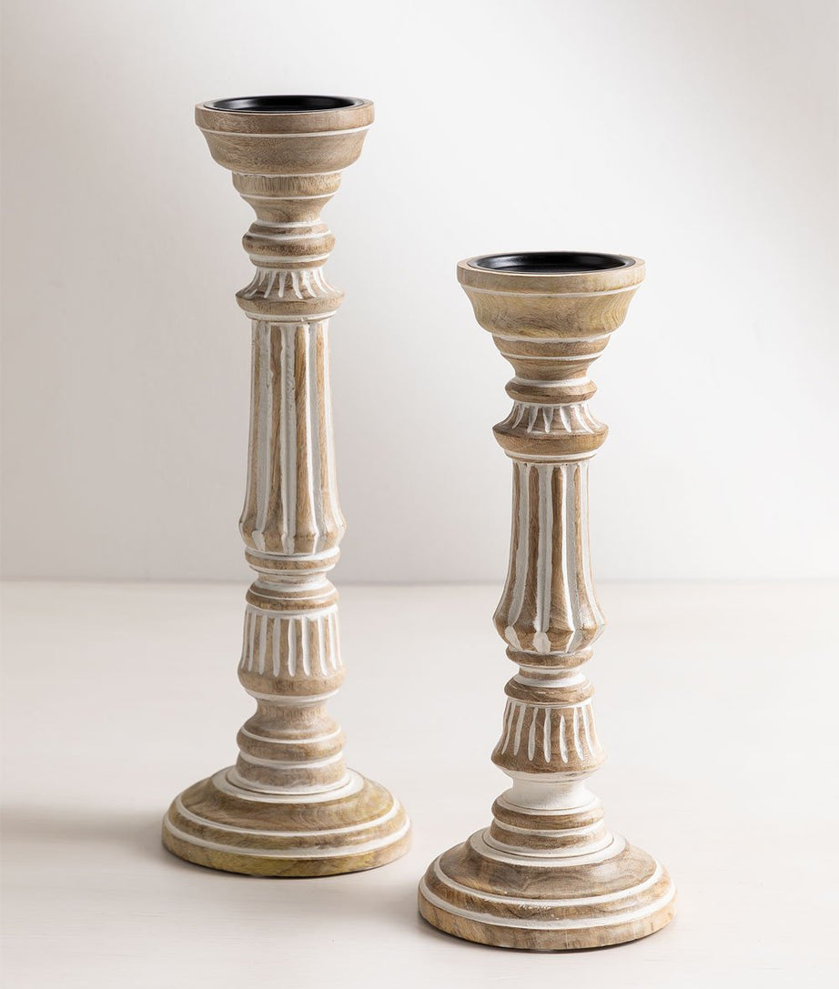 Set Of 2 Barbarian Candle Holder - Ramgarh Crafts