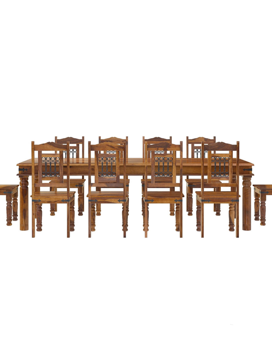 Spain Jali Dining Set 10 Seater - Ramgarh Crafts